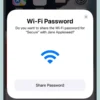 share wifi password iPhone